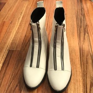 White Chelsea Boots